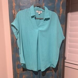 Theory Women's Turquoise Blouse